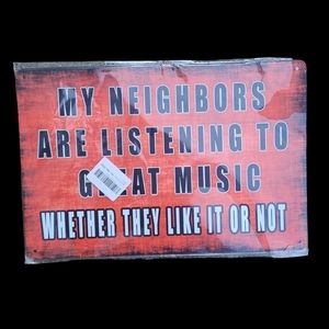 3/$35 Music aluminum sign